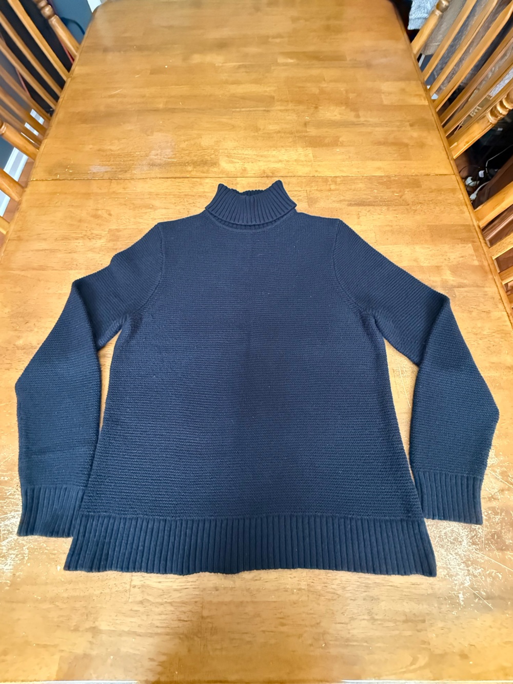 J. Crew Factory Black Turtleneck Sweater